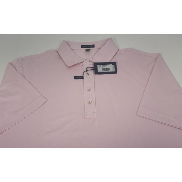 NWT Peter Millar SOUL Performance Jersey Golf Polo Shirt MROSE Pink XL $105 - Picture 5 of 10
